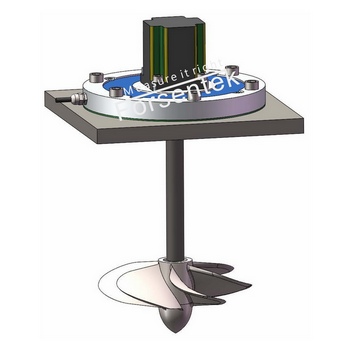 Tank mixer rotating torque measurement